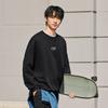 Li-Ning Plain Logo Round Neck Pullover Sweatshirt Unisex Sweatshirt Black AWDU793-4