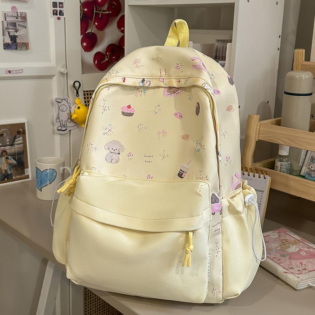 Schoolbag new schoolbag female primary and secondary school students backpack backpack cartoon niche design sense junior high school students backpack
