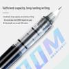 Deli S856 Quick-Dry 0.5 Black Rollerball Pen for Students - Full Needle Tube, Water-Based Ink