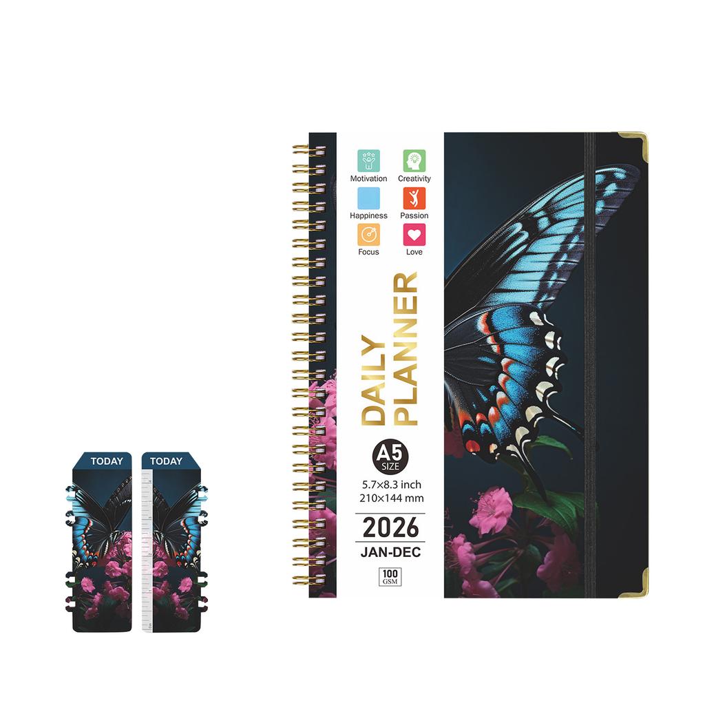 2026 Planner, Stylish Calendar, Ample Notebook Space, Perfect For Recording To Do Lists