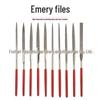 Diamond Grit Shaping Files Set: Electroplated Flat & Round Files for Woodworking