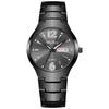 Tungsten Steel Mens Quartz Watch With Calendar Waterproof For Business Use