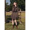 Betu Women's 2026 Spring Stylish Plaid A-Line Ruffle Dress