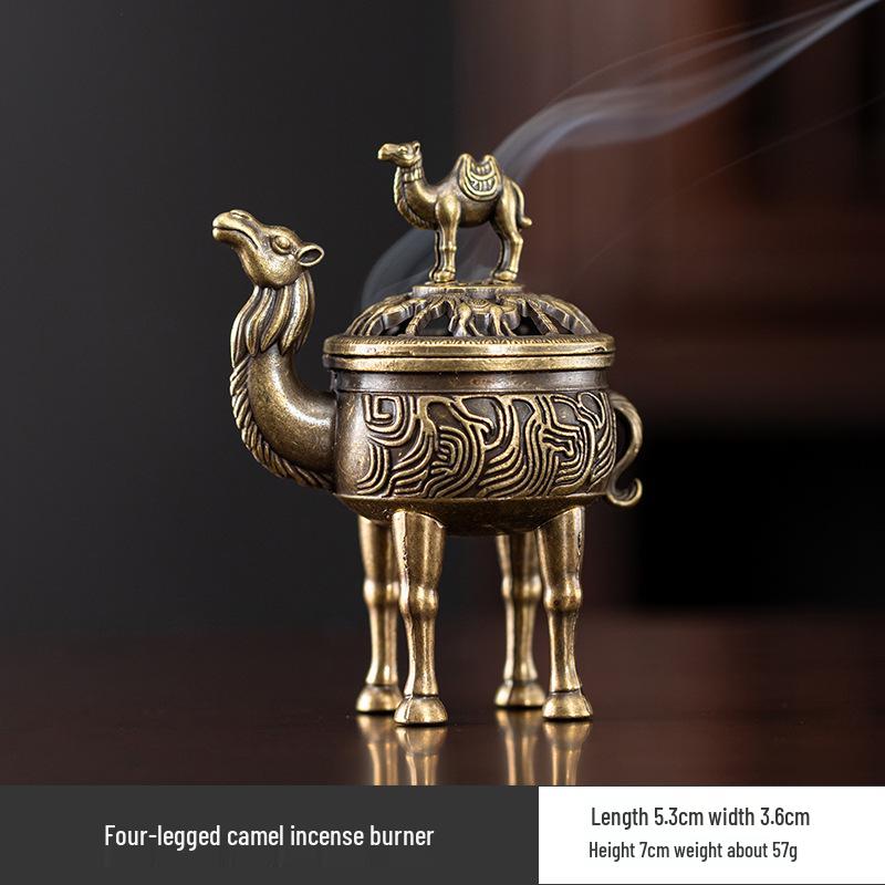 Creative Alloy Mini Indoor Incense Burner - Perfect for Homes, Hotels, and Small Decorative Spaces
