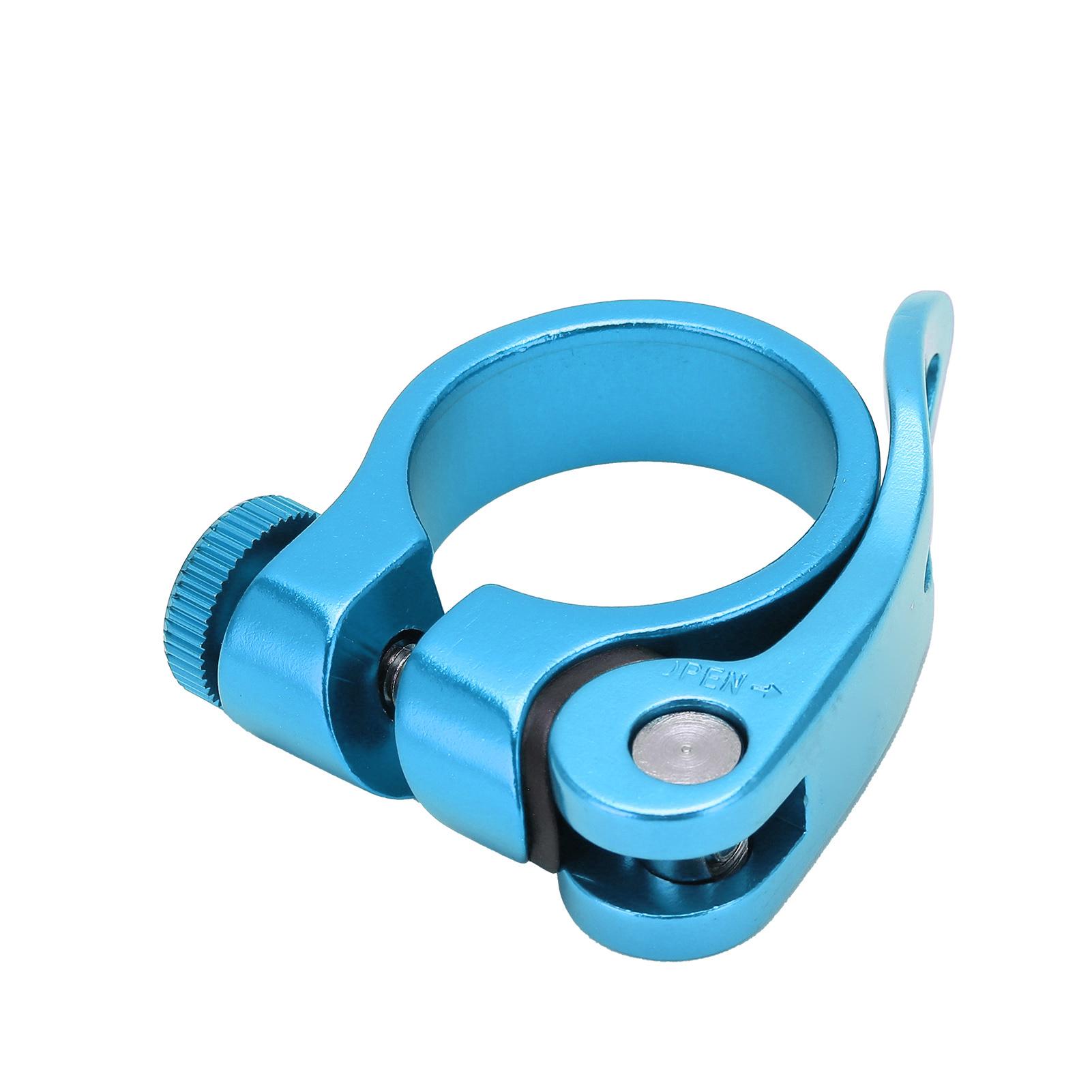 

Bike Seats Post Clamp Corrosion Resistant Durable Aluminum Alloy Seats Tube Clip for BicycleBlue синий