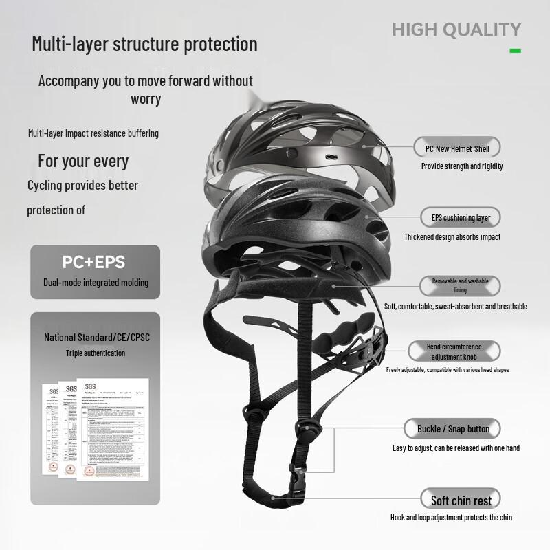 Rockbros Integrated Cycling Helmet with Goggles