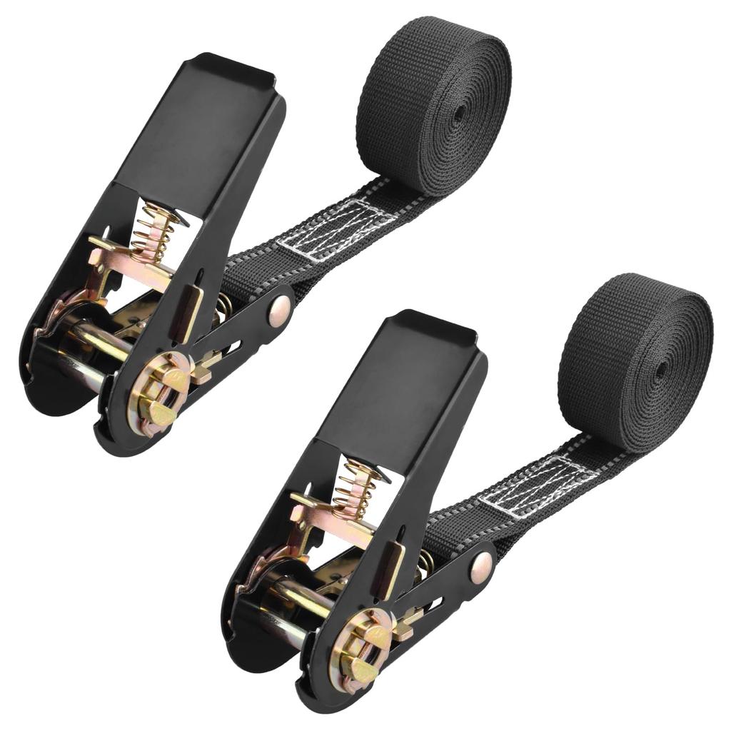 TRIWONDER Cargo Belts with Reflective Ratchet Lashing and Belts for Roof Fall and Earthquake Prevention 2 Tie-Down Material, Belts, Belts, Tie-Down
