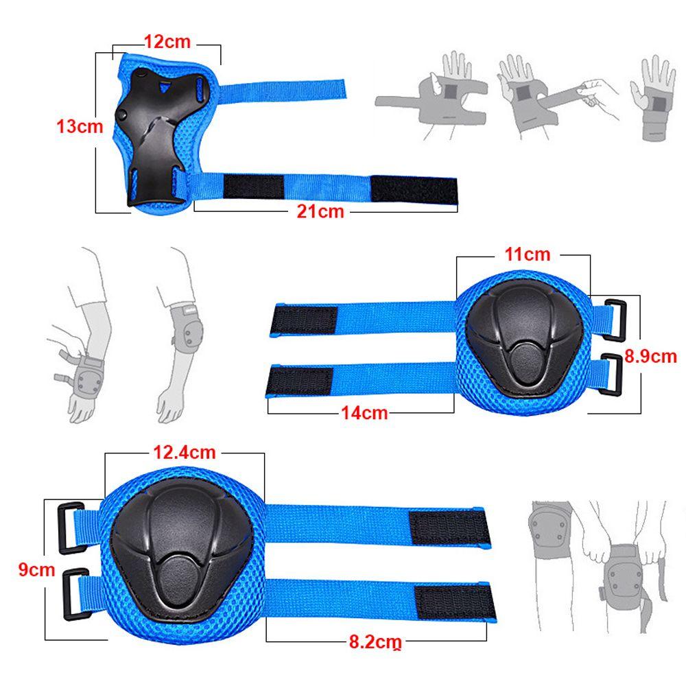 Brace Safety Cycling Sports Kits Wrist Guards Kids Knee Pads Set Elbow Pads Protective Gears Set