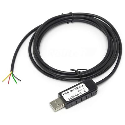 כבל מתג USB רב-תכליתי Root R למכשיר קלט ביתי עבור 3 מתגים RI-SWCB3