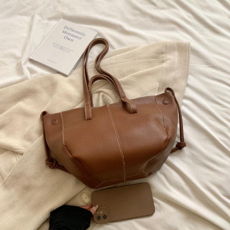 Vintage PU Leather Hobo Bag Women Adjustable Strap Crossbody Bag with Top Handle for Casual Daily Outings