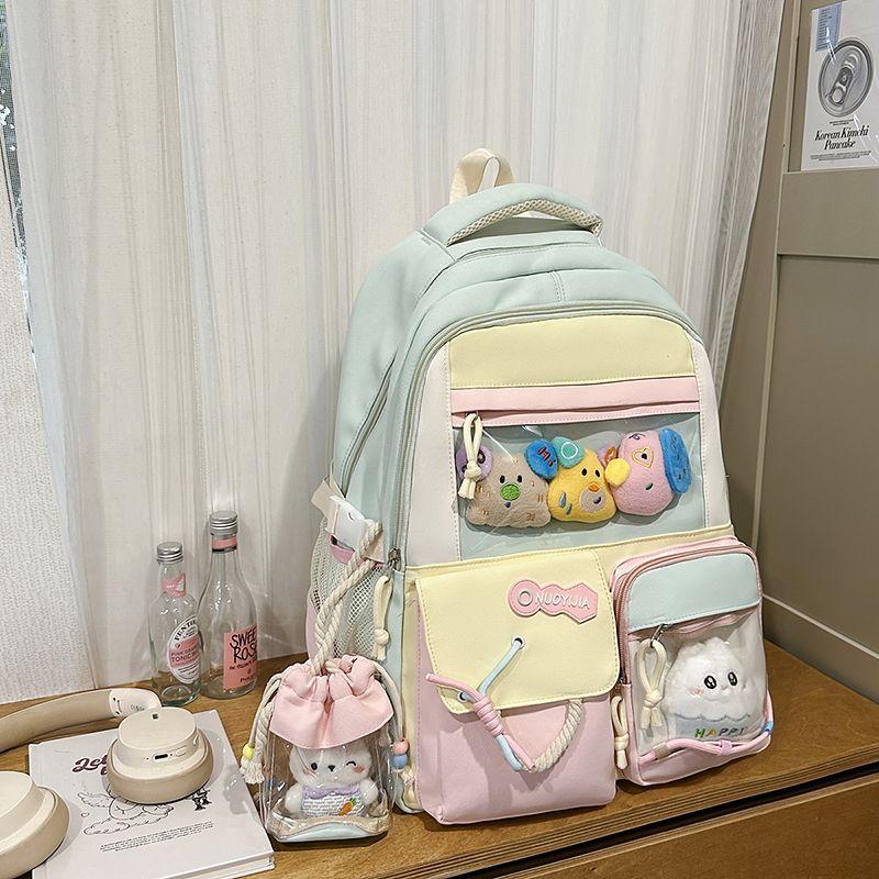 Junior High School Student Good-looking Primary School Student Cute Backpack Cartoon Backpack High School Student Large Capacity Lightweight Backpack