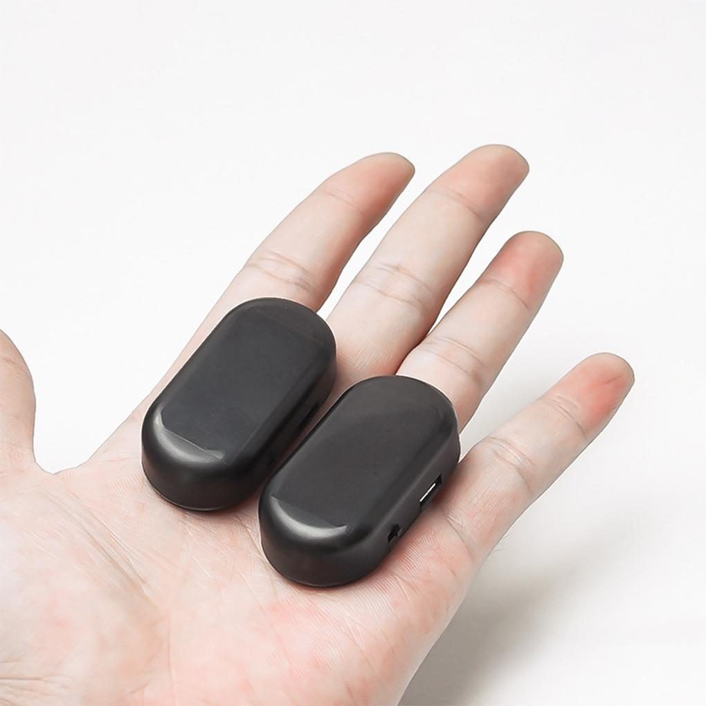 2pcs ABS Anti-theft Warning Lights Easy To Install Solar Power Simulated Car Alarm Fake Alarm Lamp