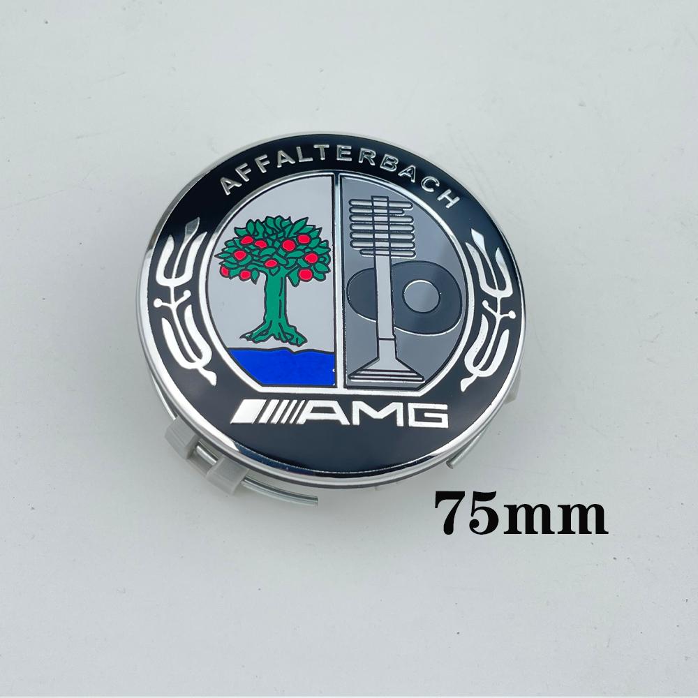 4 Stück Für Mercedes Benz AMG C207 C218 A207 C117 CLA CLS E-Klasse W212 S212 X166 W176 W205 75mm Auto Radnabendeckel Logo