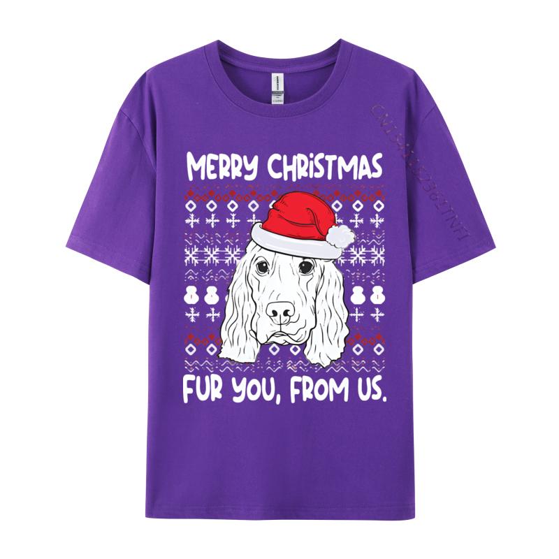 Hip Hop Cocker Spaniel Christmas Funny Dog Lover Tshirt Men T Shirt Funny Cotton Tops Tees Party Printed Tshirt