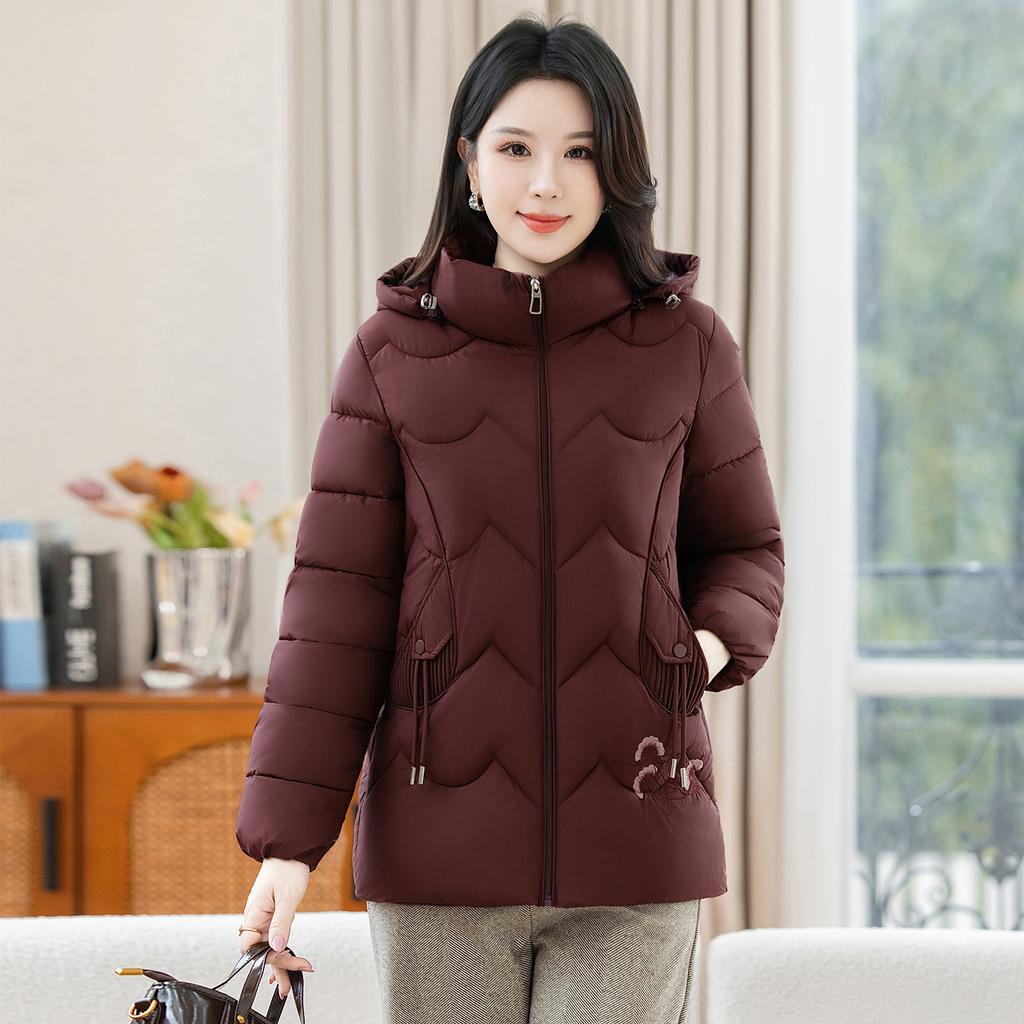 Grandma winter thickened cotton-padded clothes new mother casual coat the elderly women warm cotton-padded clothes old lady cotton-padded jacket