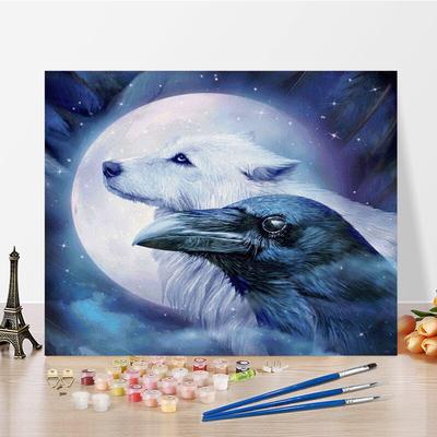 DIY Paint By Numbers Oil Painting Kit Canvas DIY Oil Painting By Numbers Wall Art Decorations for Home Gift Arts & Hobbies