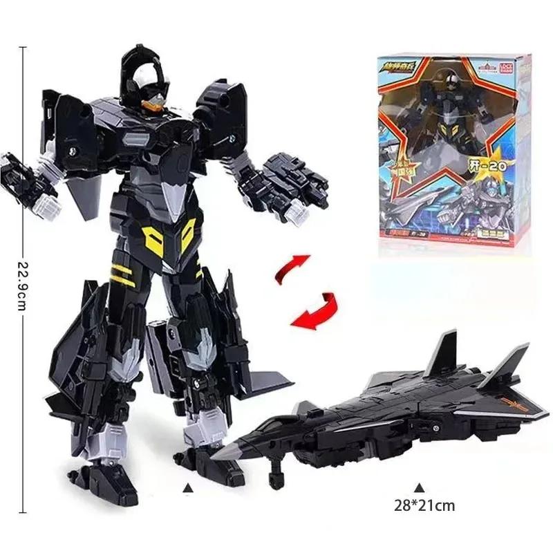 2 in 1 Airplane Transformation Robot Bot Tank Missile Model Deformation Combiner Super Wings Action Figure Toys for Boys Gift