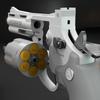 Left wheel soft bullet gun can fire one key ejection shell manual continuous firing outdoor combat pistol model