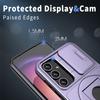 For Samsung Galaxy S23 FE Magnetic Phone Case PC+TPU Cover with Slide Lens Window