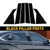 Car B Pillar Post Trims Glossy Black Window Pillar Protection Stickers for Chevrolet Impala 2014-2020