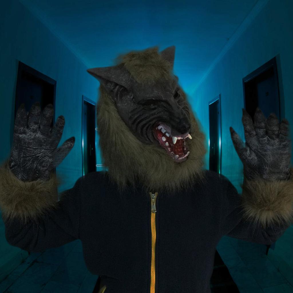 (Can Be Sold In Combination with sku210714TW05) Halloween Horror Demon Masquerade Props (Wolf Gloves)