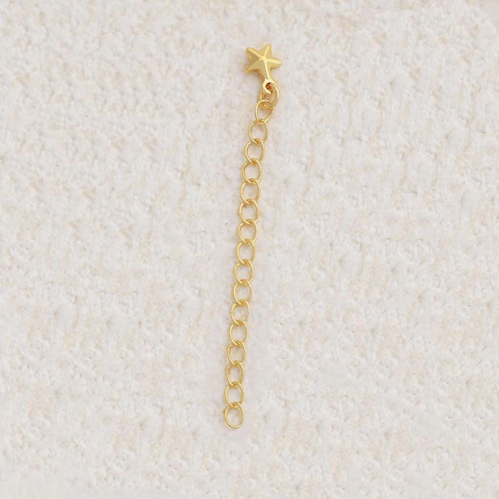 Adjustable 18K Gold Zircon Bracelet Extension Chain – Color-Preserving DIY Jewelry Accessory