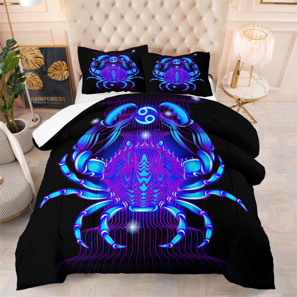 Constellation Fat Quilt Bedding Home Textile Fat Quilt Three-piece Quilt Cover