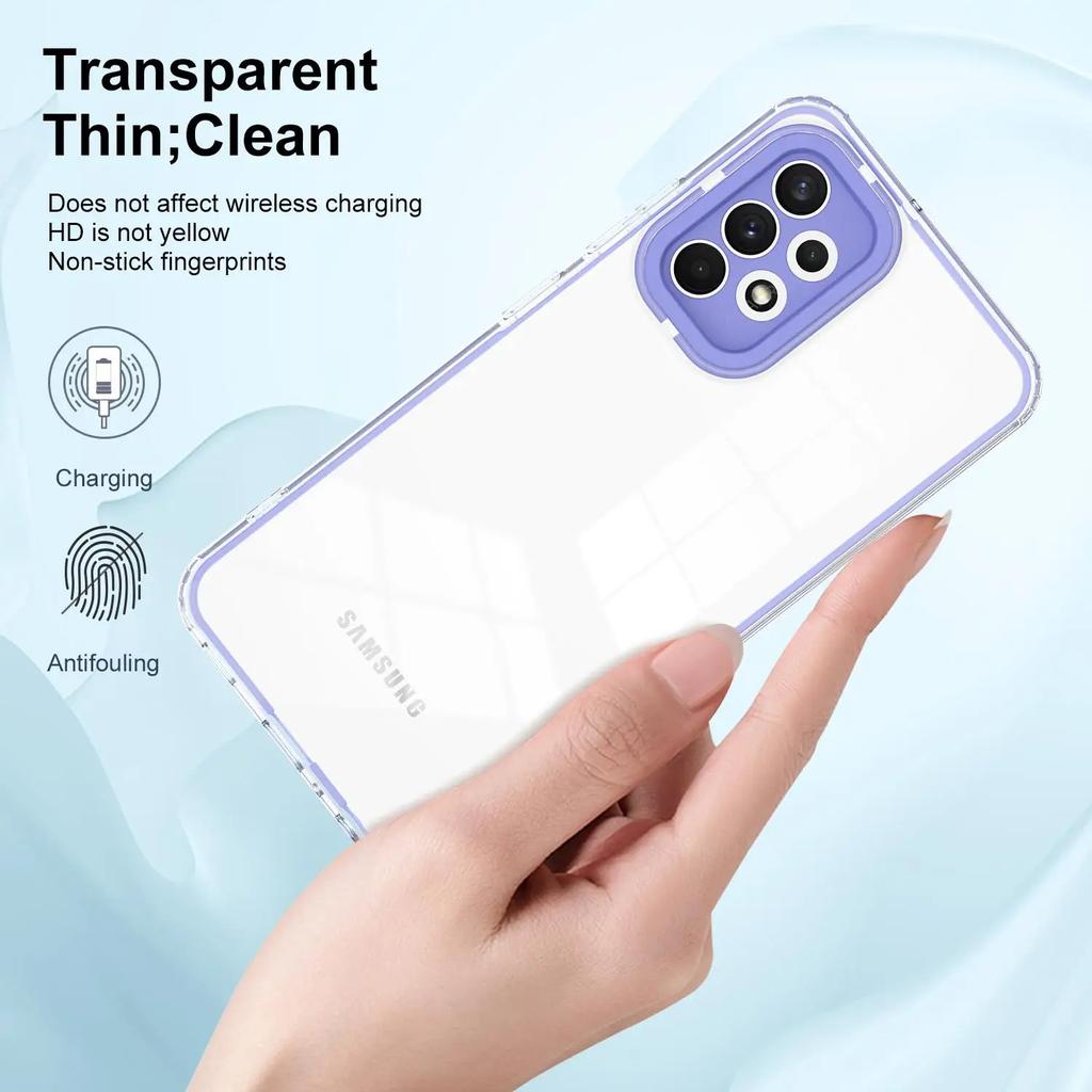 360 ° Stoßfestes Case Für Samsung Galaxy A55 A35 A25 A15 A05 A73 A72 A54 A53 A52 A34 4 5G 2022 Luxus 3-in-1 HD Transparentes Case