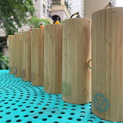 High Quality Ko_shi Outdoors Garden Decoration Chakra Natural Bamboo Wind Chimes Sound Healing Yoga Meditation