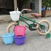 Adjustable Leather Straps Front Handlebar Basket Handwoven Cycling Handlebar Basket  Girls Bike
