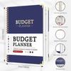 1Pc Blue Undated Budget Planner Spiral Monthly Finance Organizer With Savings Tracker Debt Tracker Expense Log Stickers