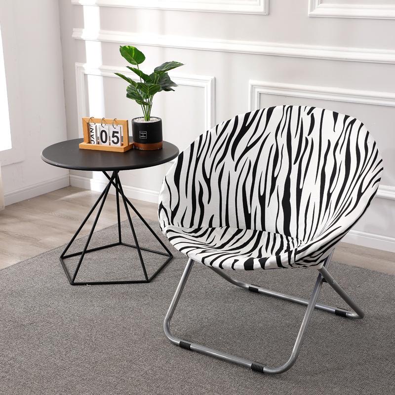 1 шт. Круглый чехол для кресла-луны Спандекс Чехлы для кресла-блюдца Эластичный Моющийся Защитный чехол для сиденья рыбацкого стула Защита от скольжения Пылезащитный