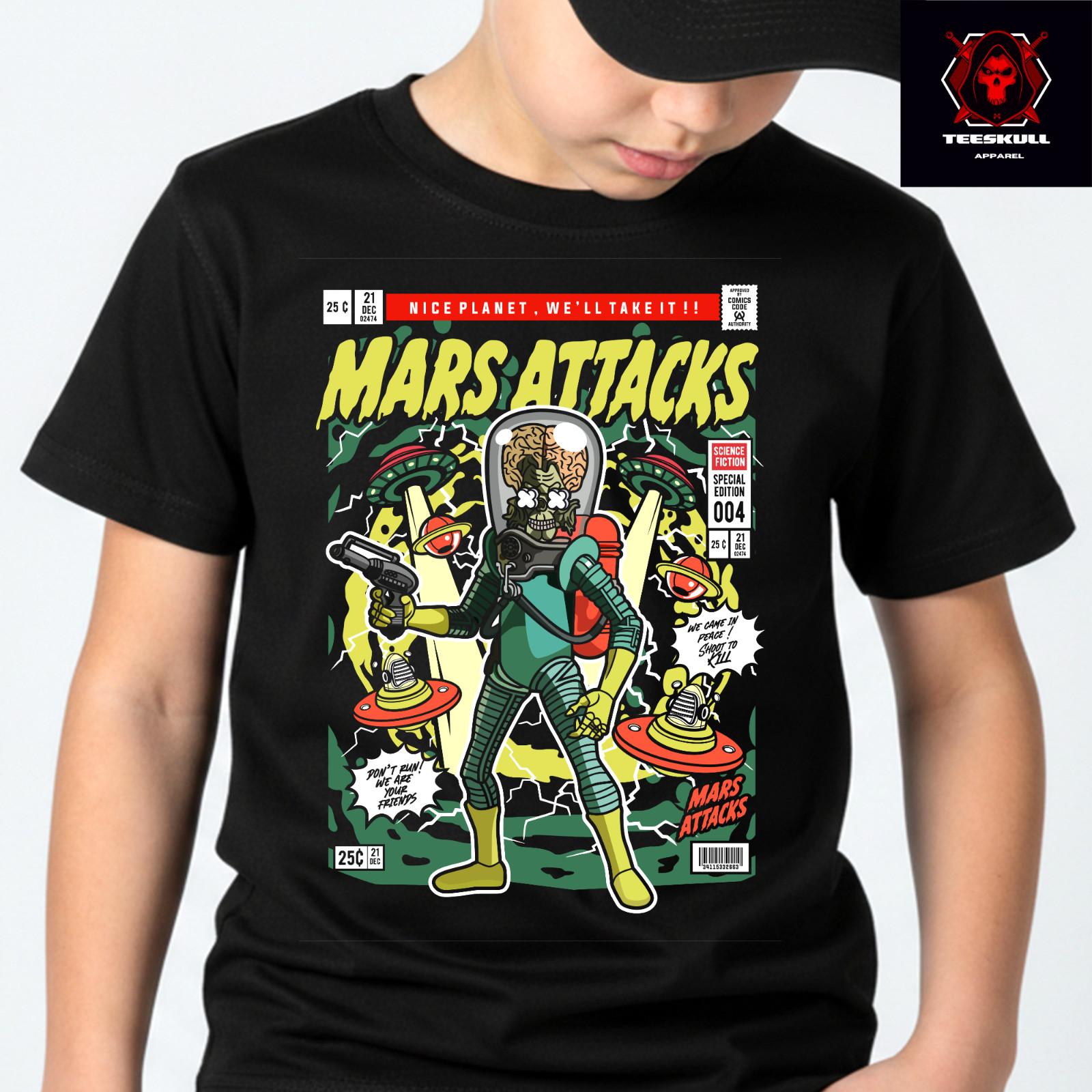 Mars Attacks Cult Horror Movie Sci-Fi Top Premium Soft Cotton T-Shirt 3XL