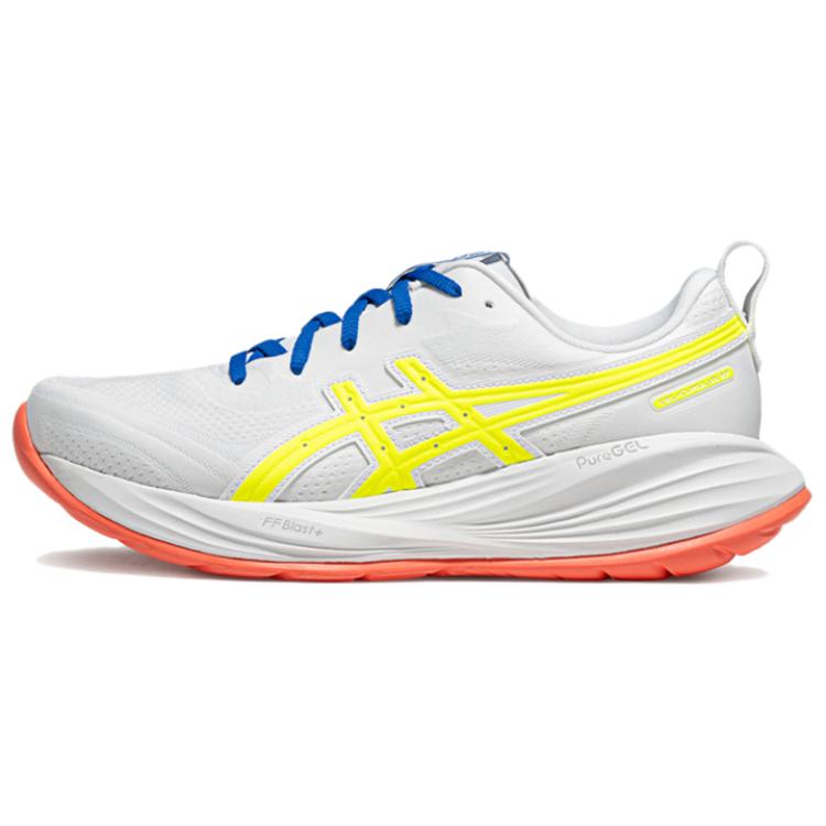 New Asics Gel Cumulus 27 Cushioning Abrasion Resistant Breathable Coverage Low Top Long Distance Running Shoes Men's White 1011C135-100