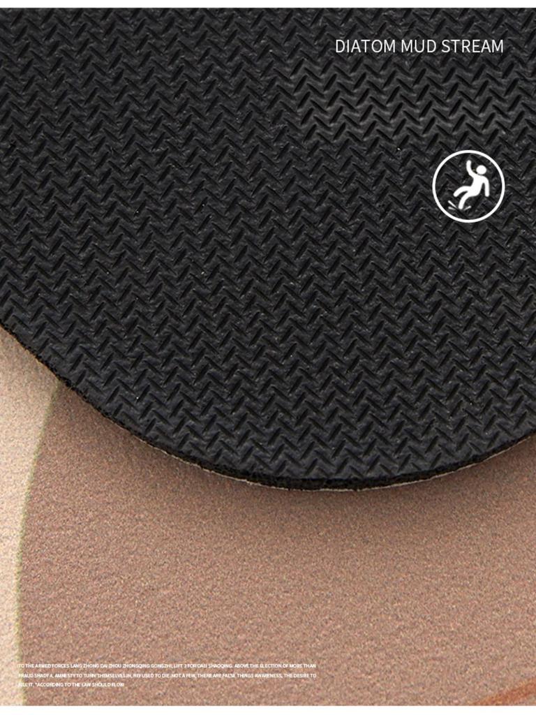 Diatom Printing Bathroom Thickening Mat Bath Non-slip Carpets In Wash Basin Bathtub Side Floor Rug Shower Room Doormat Memory Foam 3D Pad