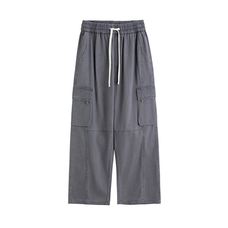 2025 Spring Autumn Men Classic Cotton Cargo Pants Men Loose Fit Oversized Pants Male Joggers Streetwear Straight Trousers