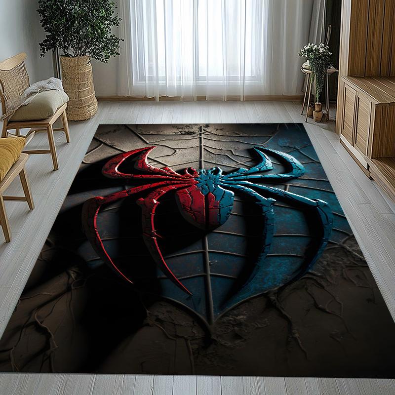 Marvel Avengers Spider Man Cartoon Living Room Non-Slip Area Rug Soft Carpet for Bedroom Kids Playroom Sofa,Home Decor Doormat