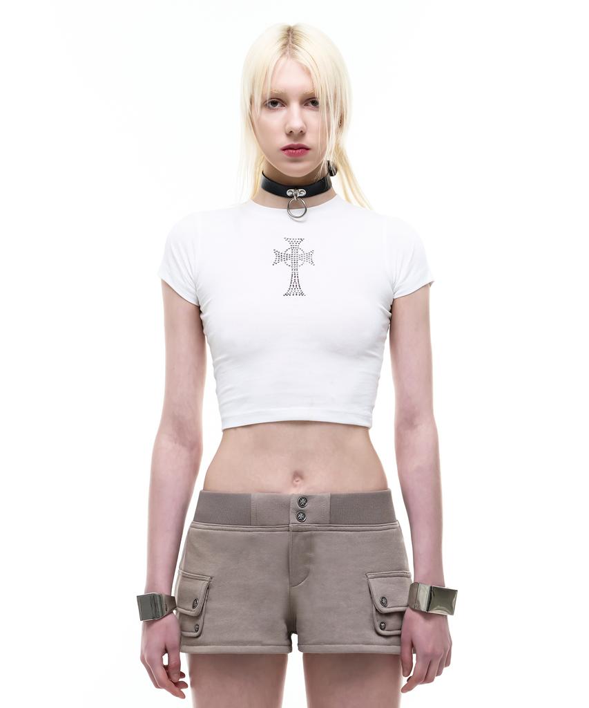 Opeoseu0012 Op. 07 Nfr Crop T-Shirts White
