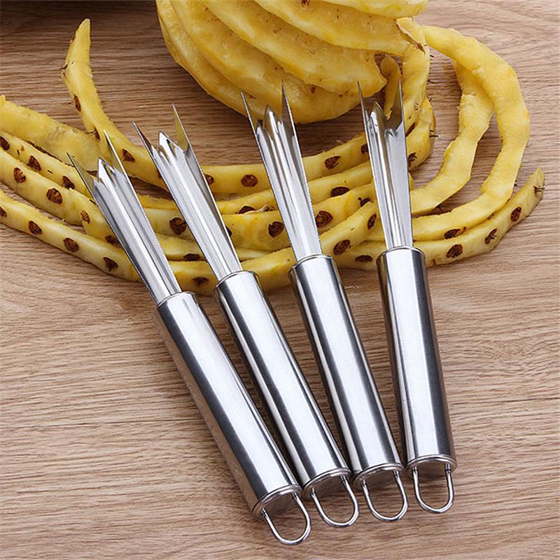 Stainless Steel Pineapple Peeler Long Handled Pineapple Cutter Corer Slicer