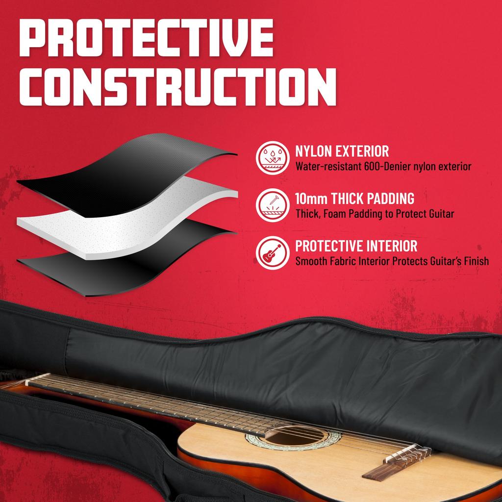 Gator Cases GBE Series GBE-CLASSIC Nylon Gig Bag for Classical Guitar [Includes Shoulder Strap] [Official Japanese Product]