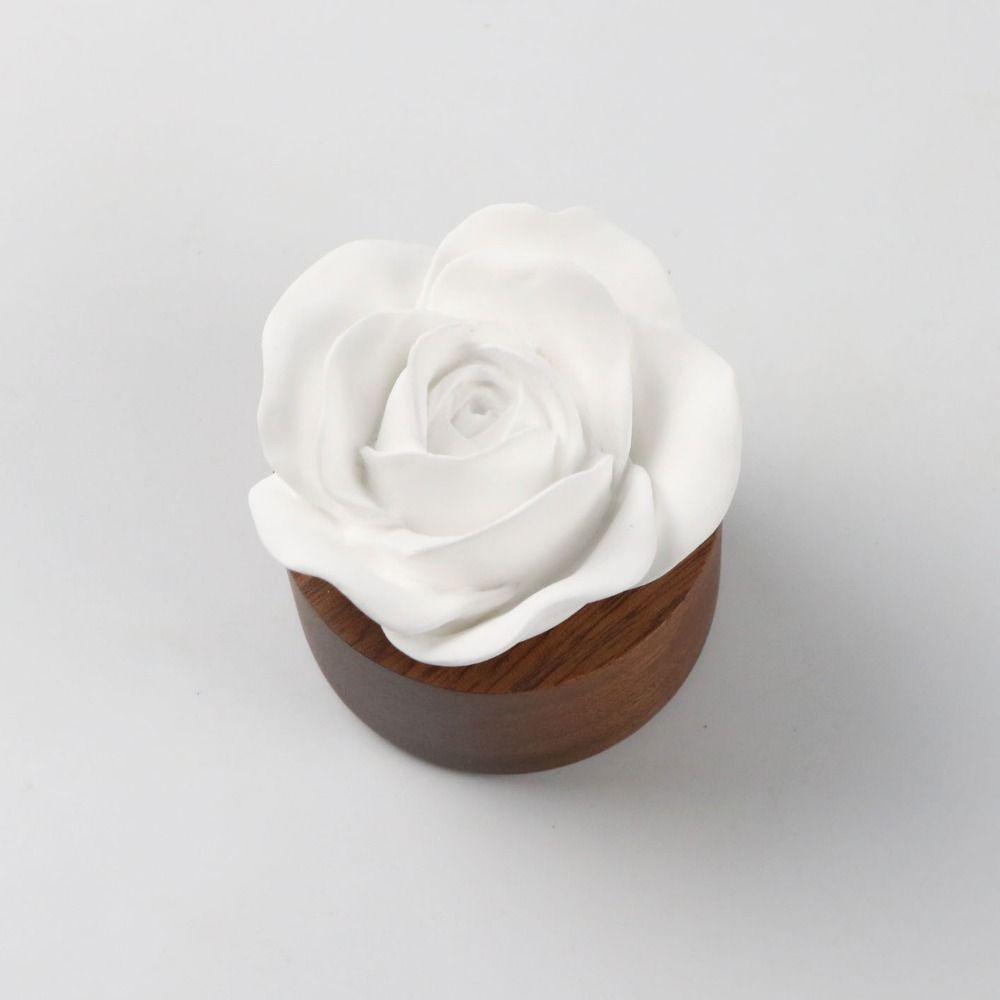 Handmade Car Air Fresheners Decorations Wooden Base Perfume Diffuser Stone  Essential Oil
