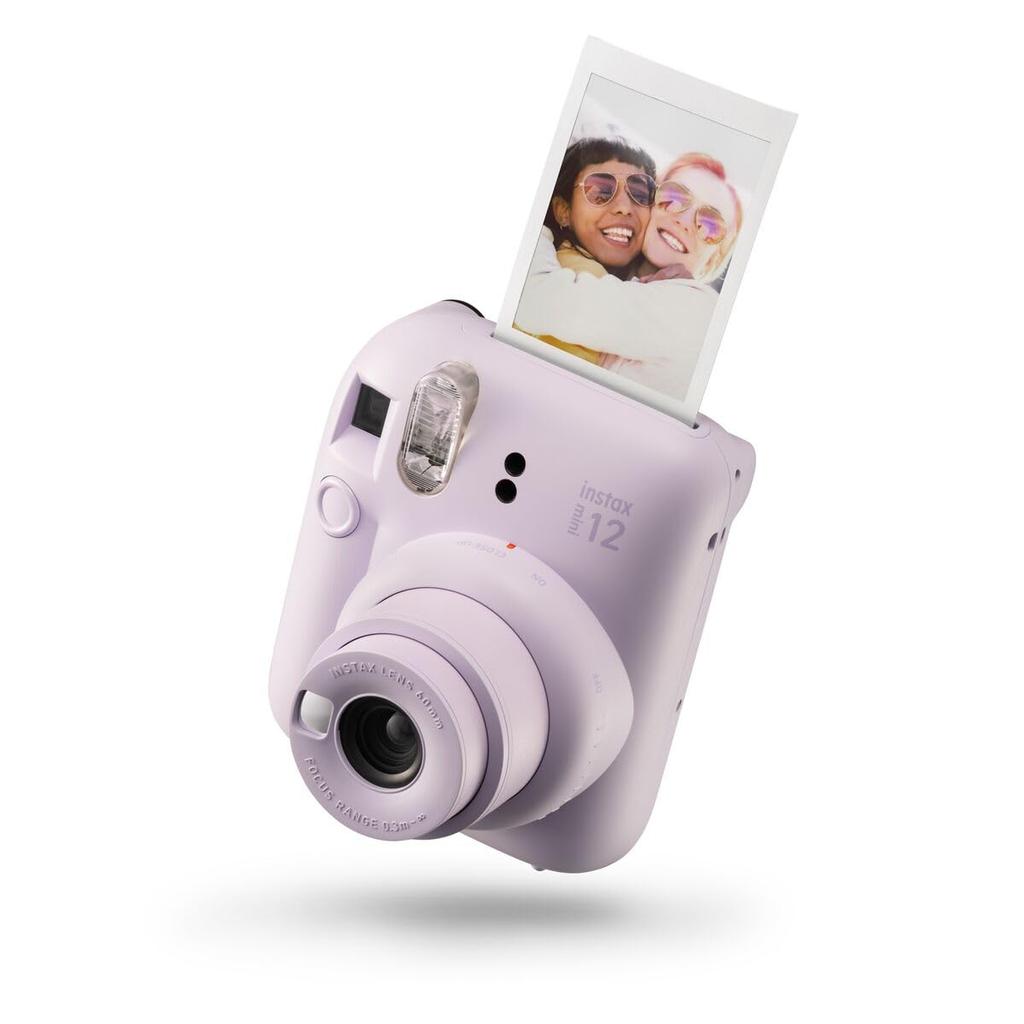 instax mini 12 lilac camera, purple.