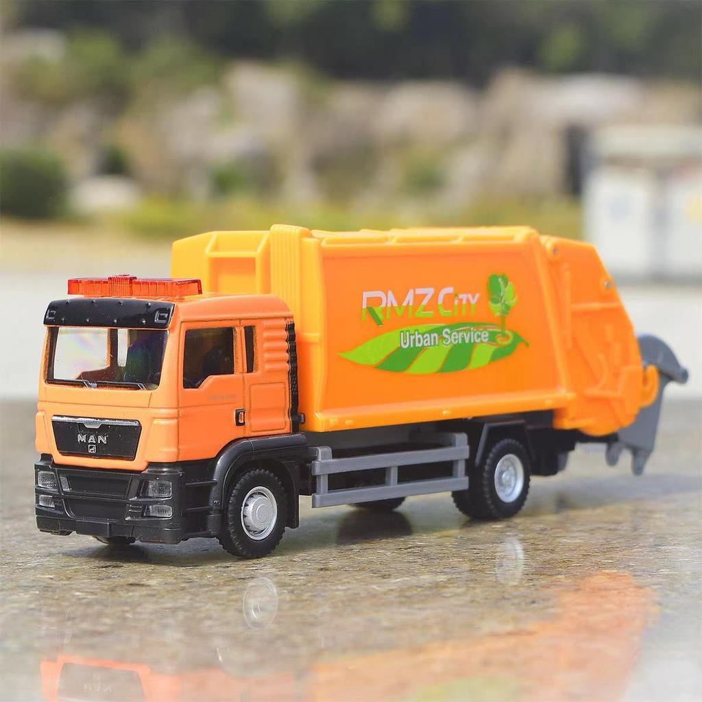 MAN SCANIA Fire Engine Cement Mixer Garbage Truck Simulation Diecast & Toy Vehicle RMZ City 1:64 Alloy Car Model Gifts For Children