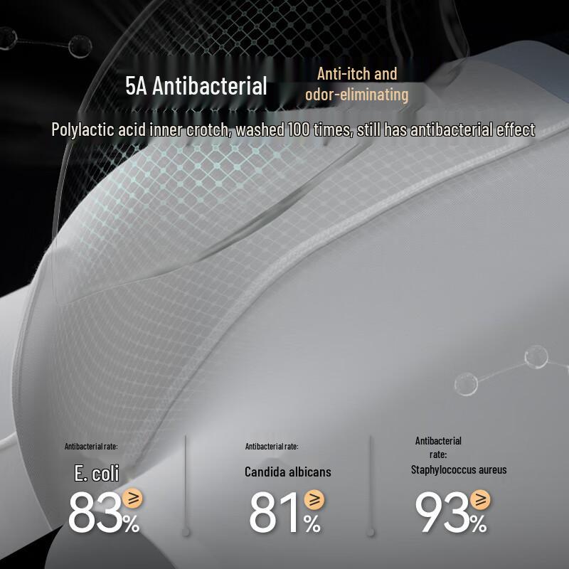 JinXingJi Men's 200S Cotton Antibacterial Boxer Briefs