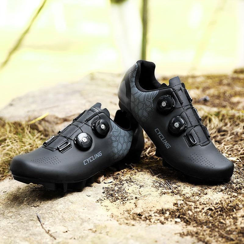 Autumn new mountain bike shoes bicycle men's and women's cycling shoes road bike lock shoes cycling shoes breathable