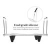 Adjustable Cooking Rack with Silicone Feet Slow Cooker Rack Stainless Steel Texture Suitable for 8.5 Quart Slow Cooker