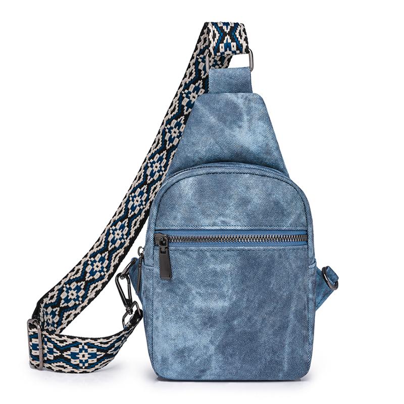 Wide Shoulder Strap Chest Bag Single Shoulder Bag Crossbody Bag Women's Bag