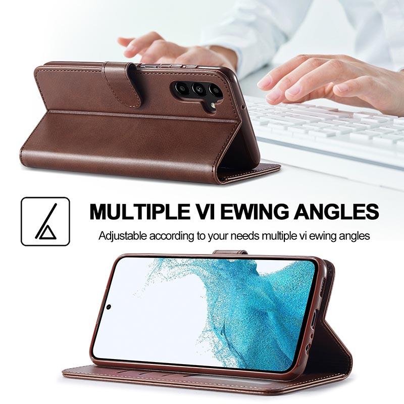 Samsung Galaxy A53 A24 A25 A15 A14 A34 A54 A55 A70 A71 A72 A73 A80 A81 A91 A51 A05 A05S 4G 5G İçin Kart Bölmeli Deri Kılıf