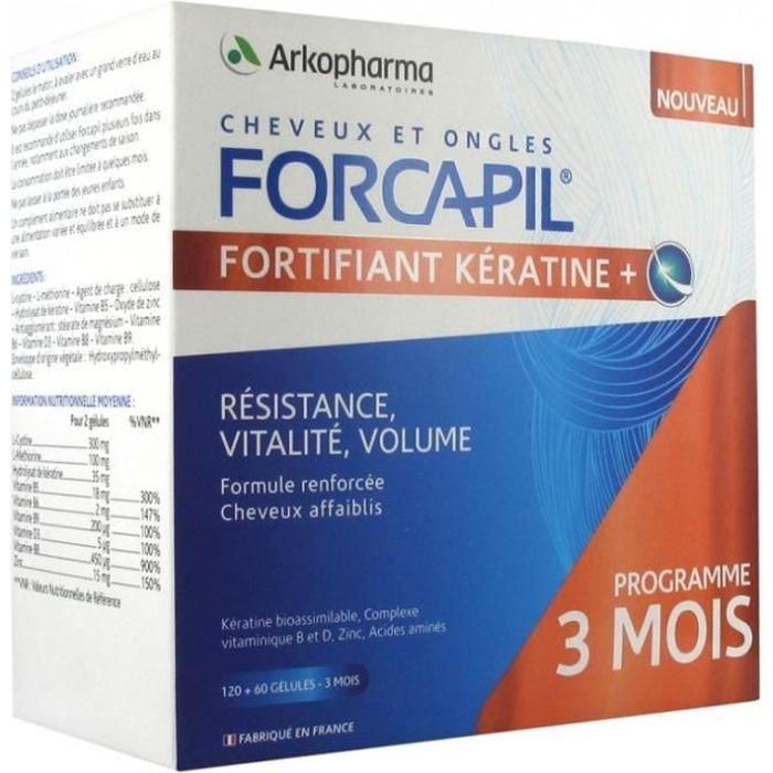 Arkopharma Forcapil Fortifiant Kératine+ 180 gélules