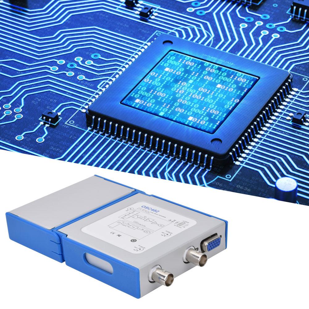 Digital Portable Mobile Virtual Oscilloscope 13MHZ Signal Generator 4 Channel Logic Analyzer